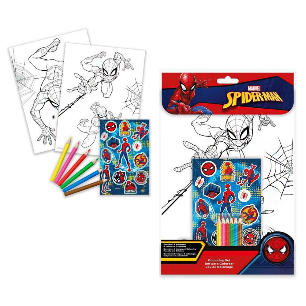 Спайдърмен Web-Slinger coloring book + sticker комплект