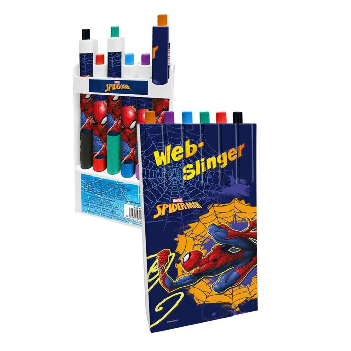 Спайдърмен Web-Slinger color pen комплект 6 части