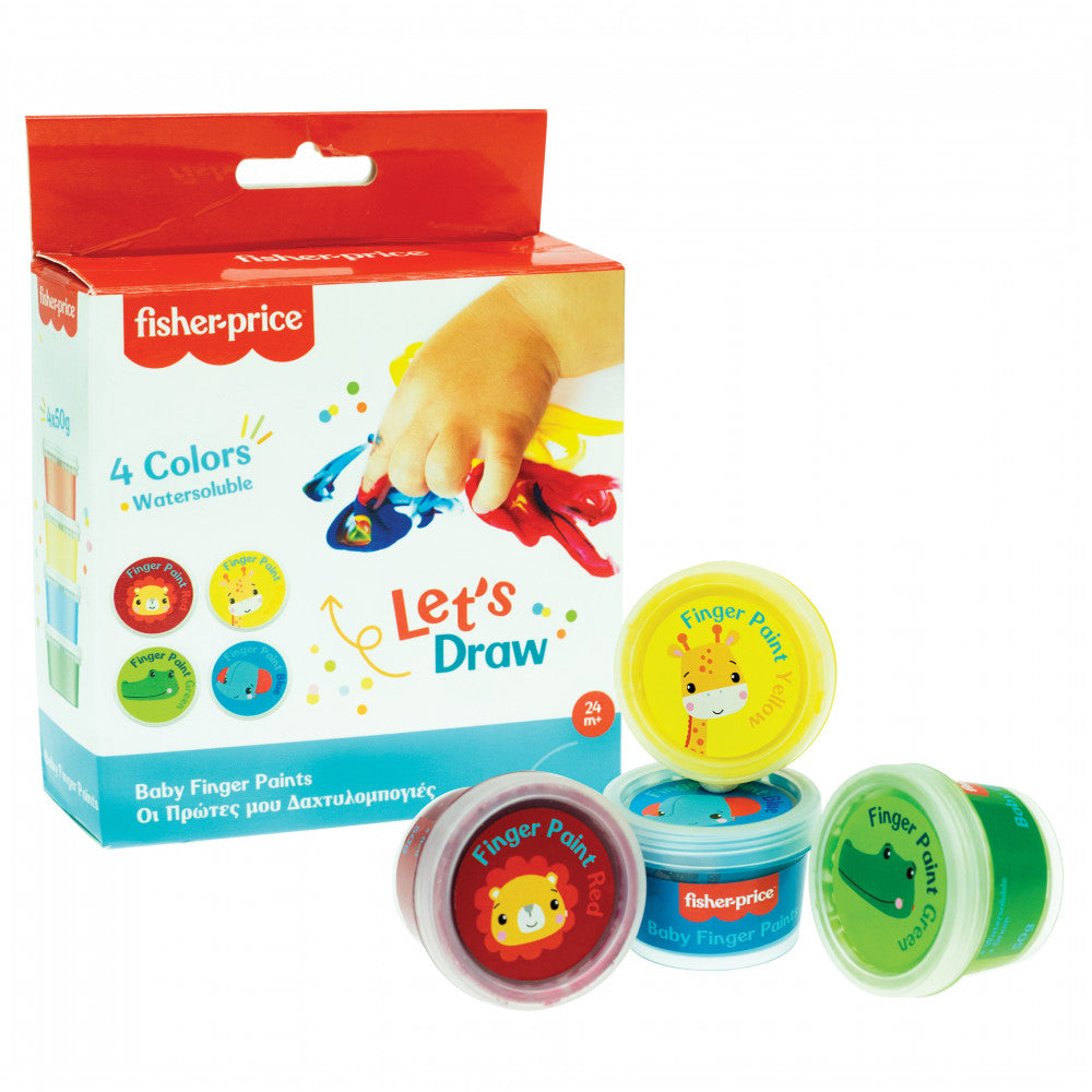 Фишер-Прайс Let's Draw Бебе finger paint, 6 части