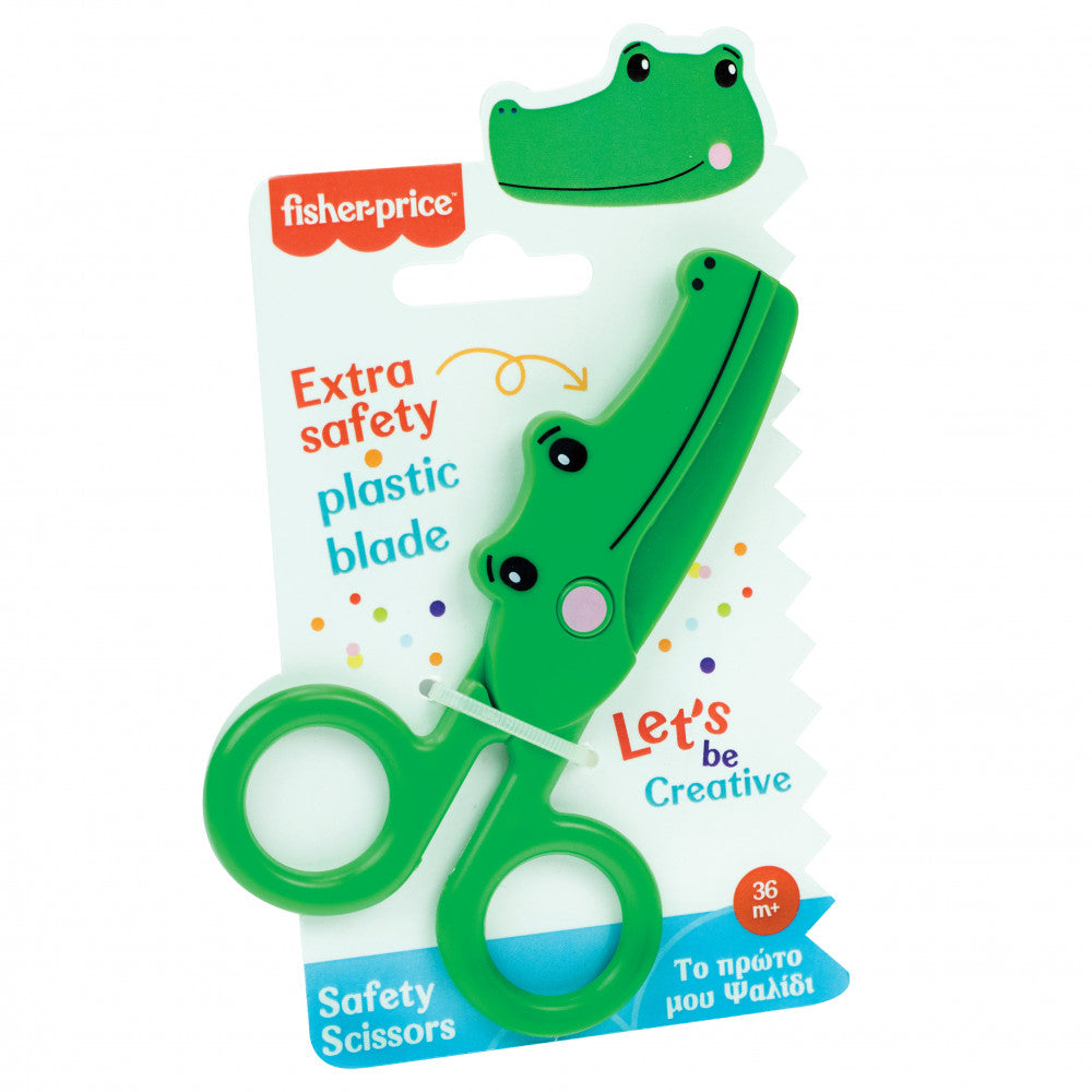 Фишер-Прайс Крокодил safety scissors 13 см