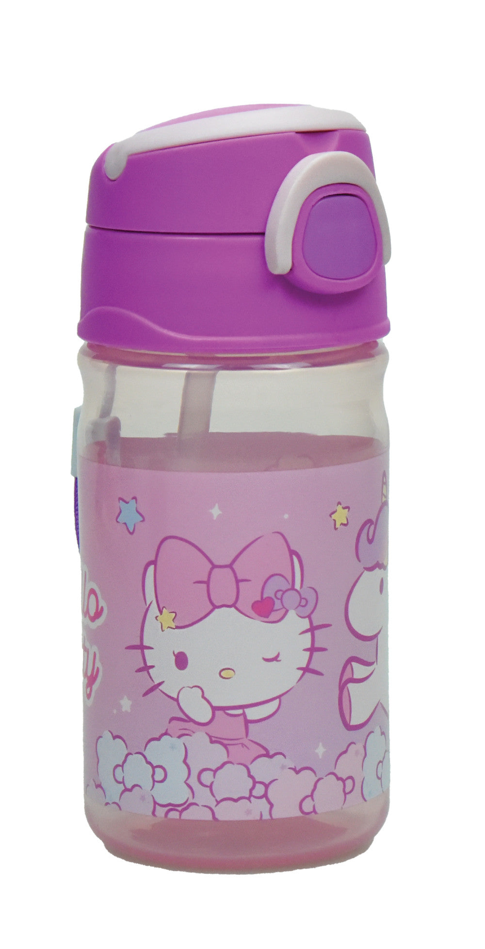 Здравей Кити Sweet plastic bottle with hook 350 ml