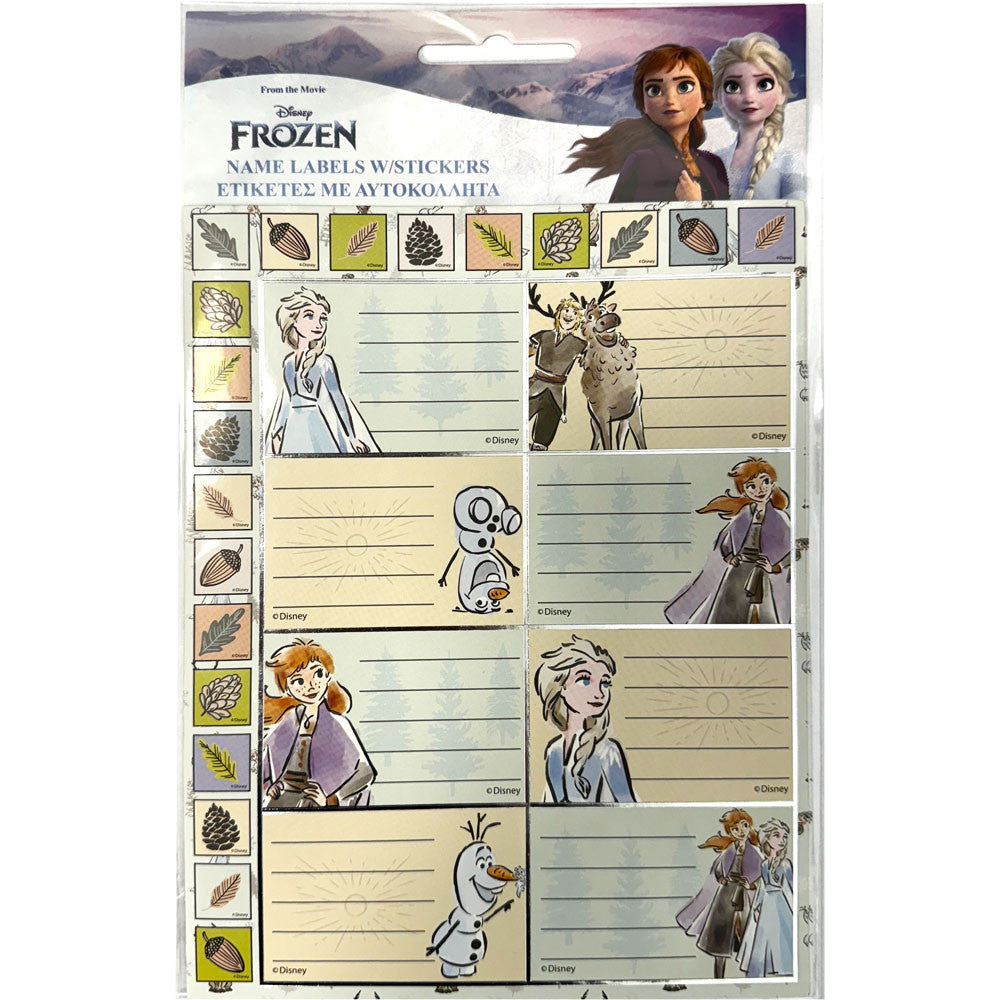 Дисни Замръзналото Кралство notebook label with Стикери, pack of 16