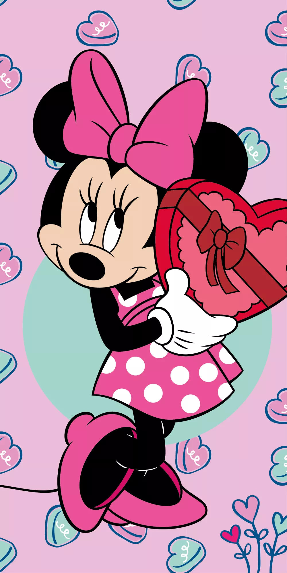 plajna karpa havliq mini maus minnie mouse