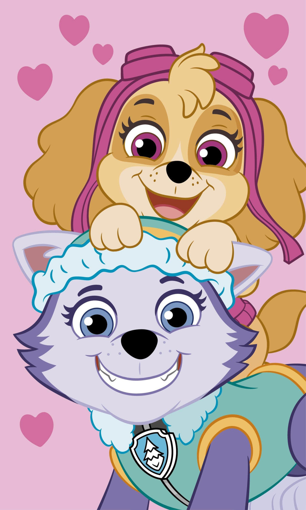 Пес патрул Розов Hand хавлия, Face хавлия 30x50 см