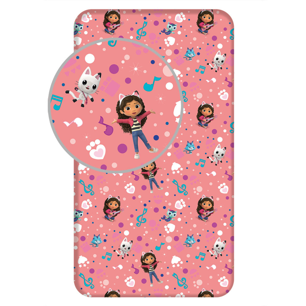 spakno belio charshaf s lastik gabbys dollhouse