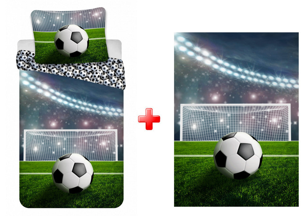 Футболна топка bedding комплект and polar blanket