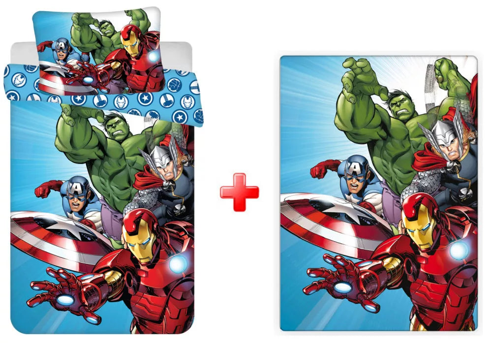 komplekt spalno belio i odeqlo avengers otmastitelite