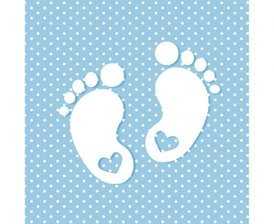 Бебе Little Feet Син Бебе napkin pack of 20 33x33 см