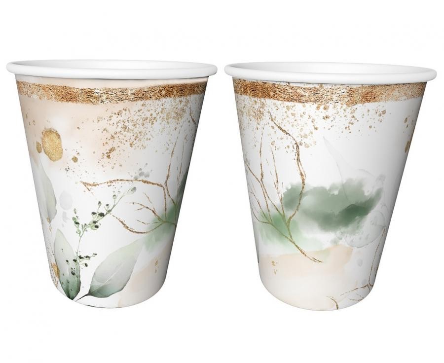 Парти Feelings Leaf Paper Cup 6 части 240 ml