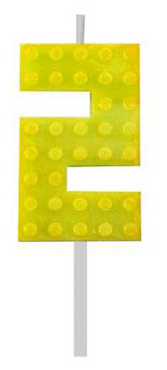 Blocks Yellow Blocks Building Block Номер 2 Yellow Cake Candle