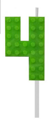 Blocks Green Blocks Building Block Номер 4 Green Cake Candle