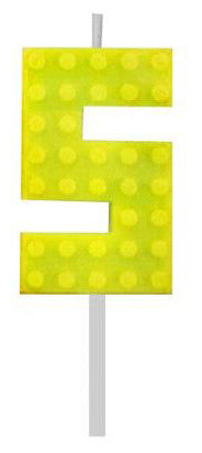 Blocks Yellow Blocks Building Block Номер 5 Yellow Candle, Номер Candle