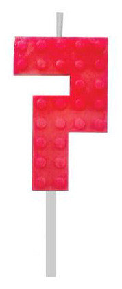 Blocks Red Blocks Building Block Red Номер 7 Cake Candle