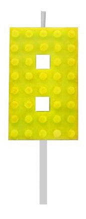 Blocks Yellow Blocks Building Block No. 8 Yellow Candle, Номер Candle