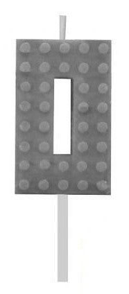 Blocks Grey Blocks Building Block Номер 0 Grey Cake Candle