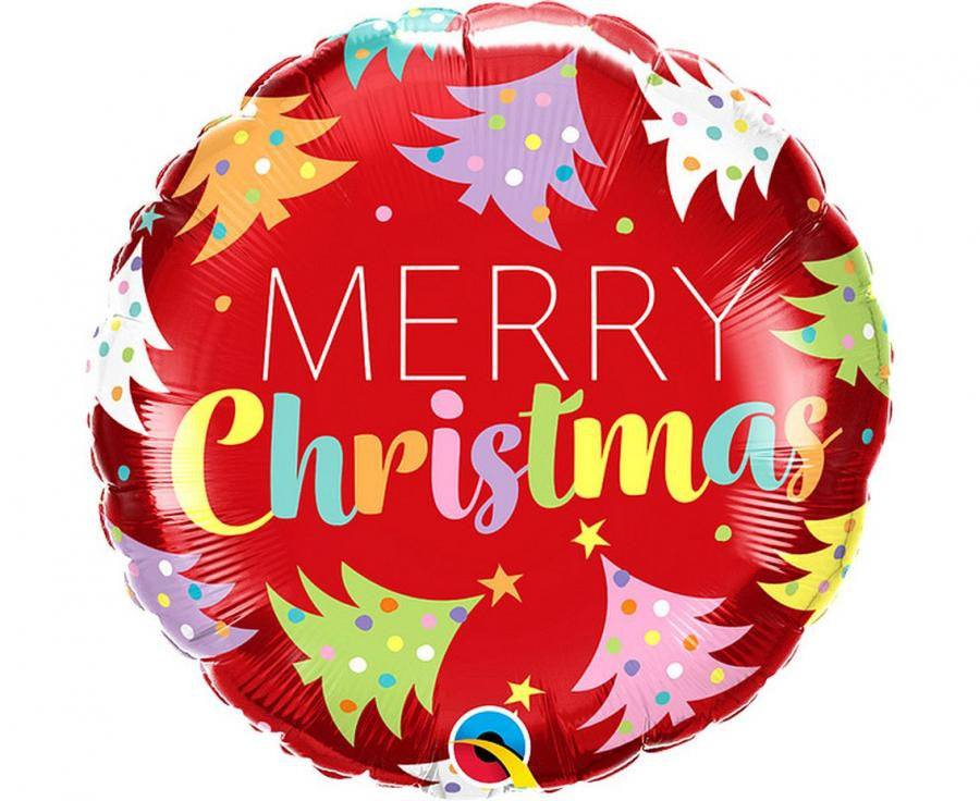 Коледа Merry Коледа Red, фолио балон 46 см