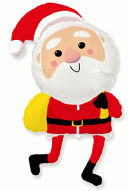 Коледа Santa Claus, Фолиев балон 113 см