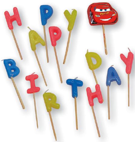 Дисни Кола Arena Race Честит Рожден ден candle