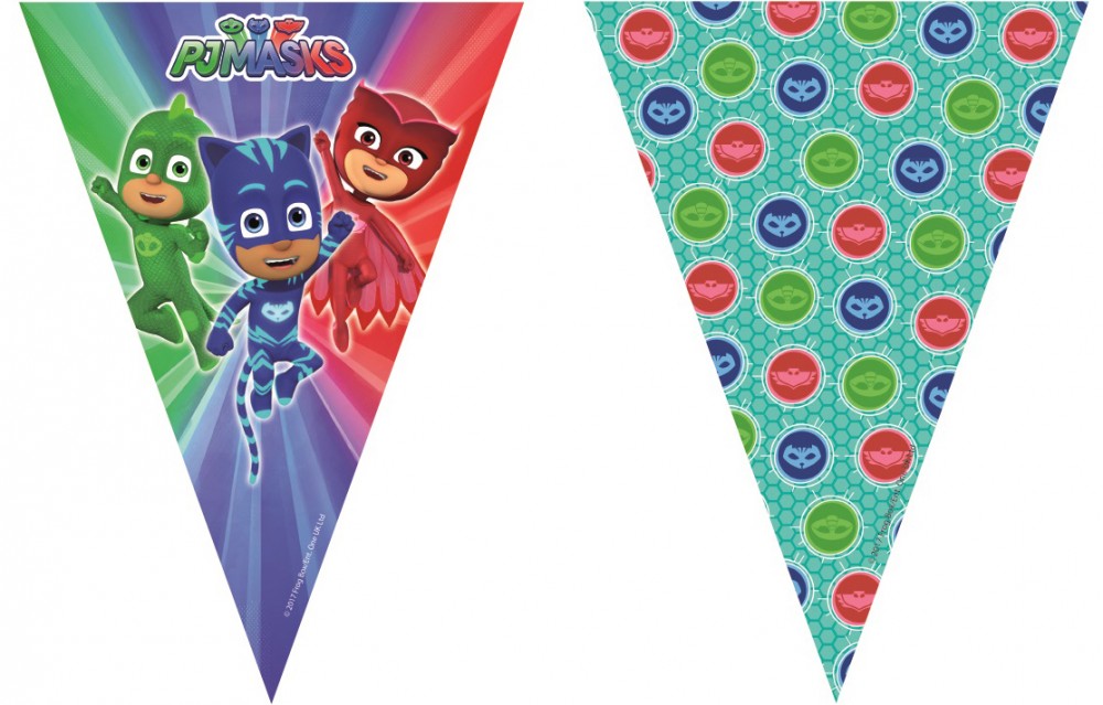 PJ Masks Trio flag garland 2.3 m