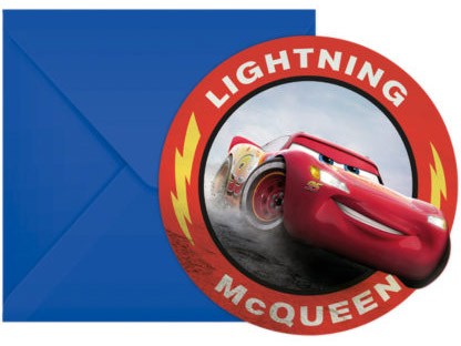 Дисни Кола Arena Race Парти Invitation 6 части