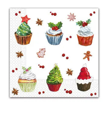 Коледа Коледа Cupcakes i napkin 20 части 33x33 см