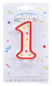 Цвят рожден ден candle, число candle 1