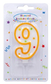 Цвят cake candle, число candle 9