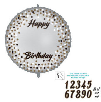 Честит Рожден ден Честит Рожден ден фолио балон 46 см customizable