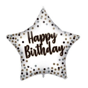 Честит Рожден ден White-G Честит Рожден ден фолио балон 46 см