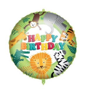 Честит Рожден ден Честит Рожден ден Джунгла фолио балон 46 см