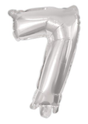 Номер Сребро, Сребро Номер 7 Фолиев балон 95 см