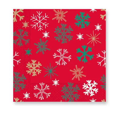 Коледа Colorful Snowflakes i napkin 20 части 33x33 см