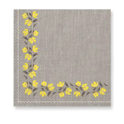 Цвете Yellow Цветеs napkin 20 части 33x33 см