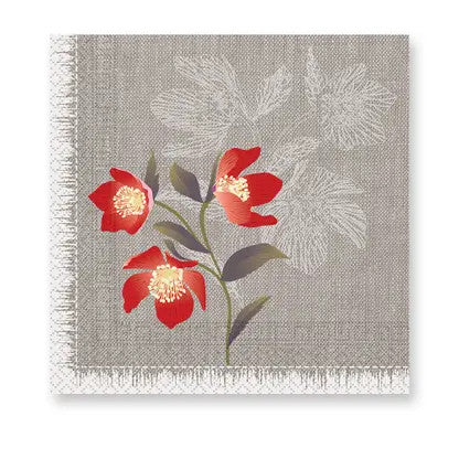 Цвете Poppies Poppies Napkin 20 части, 33x33 см FSC