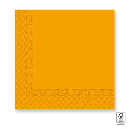 Цвят UniЦвят Yellow napkin 20 части 33x33 см FSC