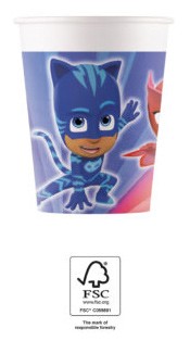 PJ Masks Trio paper cup 8 части 200 ml FSC