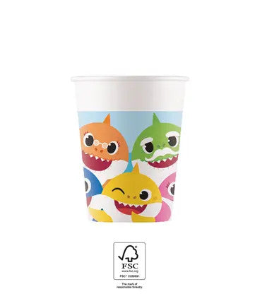 Бебе Акула Fun in the Слънце paper cup 8 части 200 ml FSC