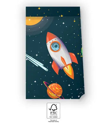 Space Rocket Space paper bag 4 части FSC