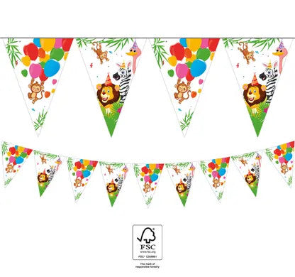 Джунгла Балонs flag garland FSC 2.3 m