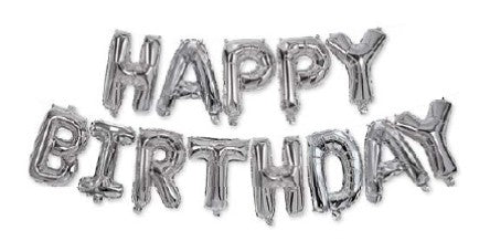 Честит Рожден ден Честит Рожден ден Сребро Фолиев балон 3.4 m