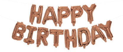 Честит Рожден ден Честит Рожден ден Роза G фолио балон 3.4 m
