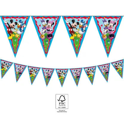 Дисни Мики Rock the House flag garland FSC 2.3 m