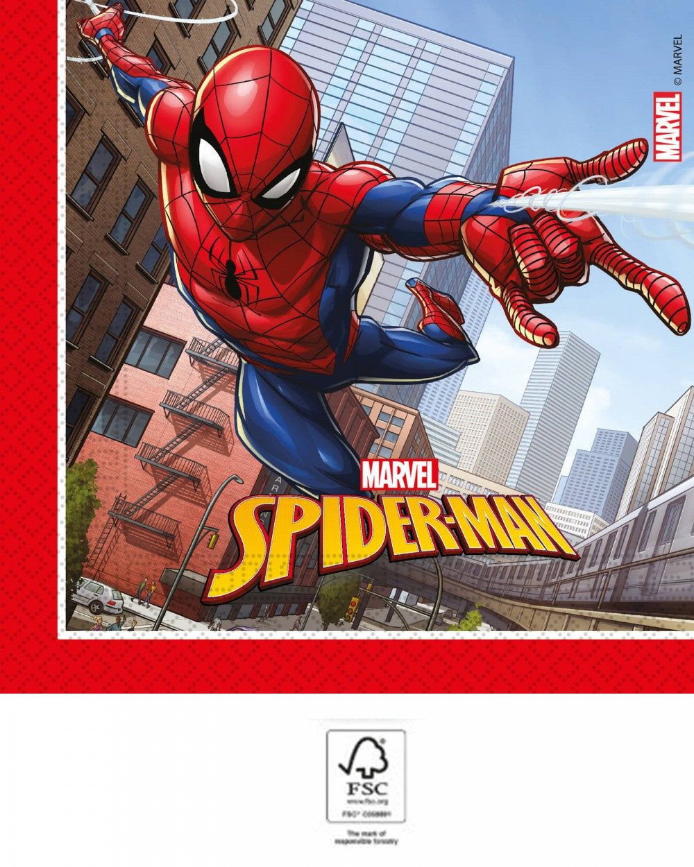 Спайдърмен Crime Fighter napkin 20 части 33x33 см FSC