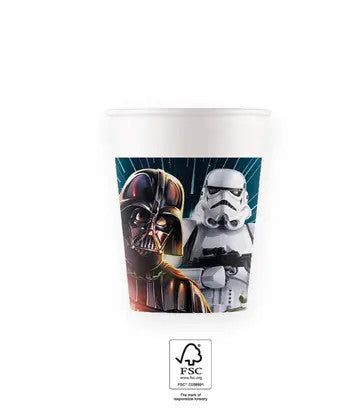 Междузвездни войни Galaxy paper cup 8 части 200 ml FSC