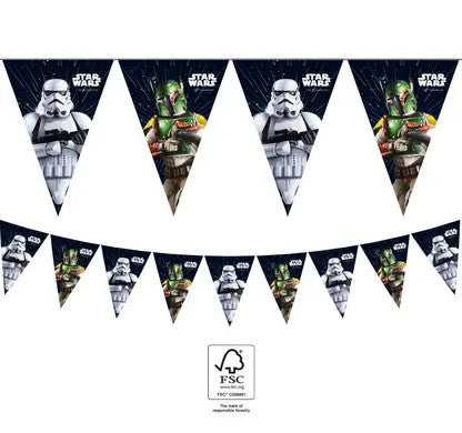 Междузвездни войни Galaxy banner garland FSC 2.3 m