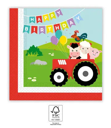 Ферма Парти napkin комплект 20 части 33x33 см FSC