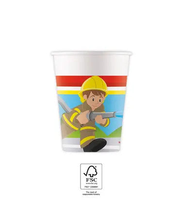 Пожарникар Rescue paper cup 8 части 200 ml FSC