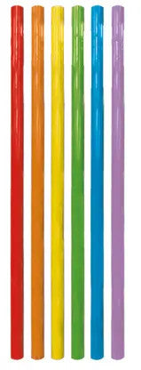 Цвят Multicolor plastic straw, комплект от 6