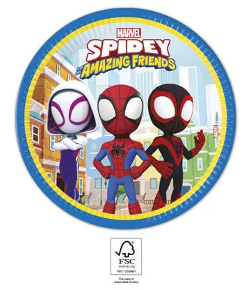 Спайдърмен Spidey 8 части 23 см пластамасова чиния FSC