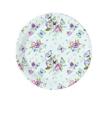 Пеперуда Turquoise пластамасова чиния 8 части 20 см FSC